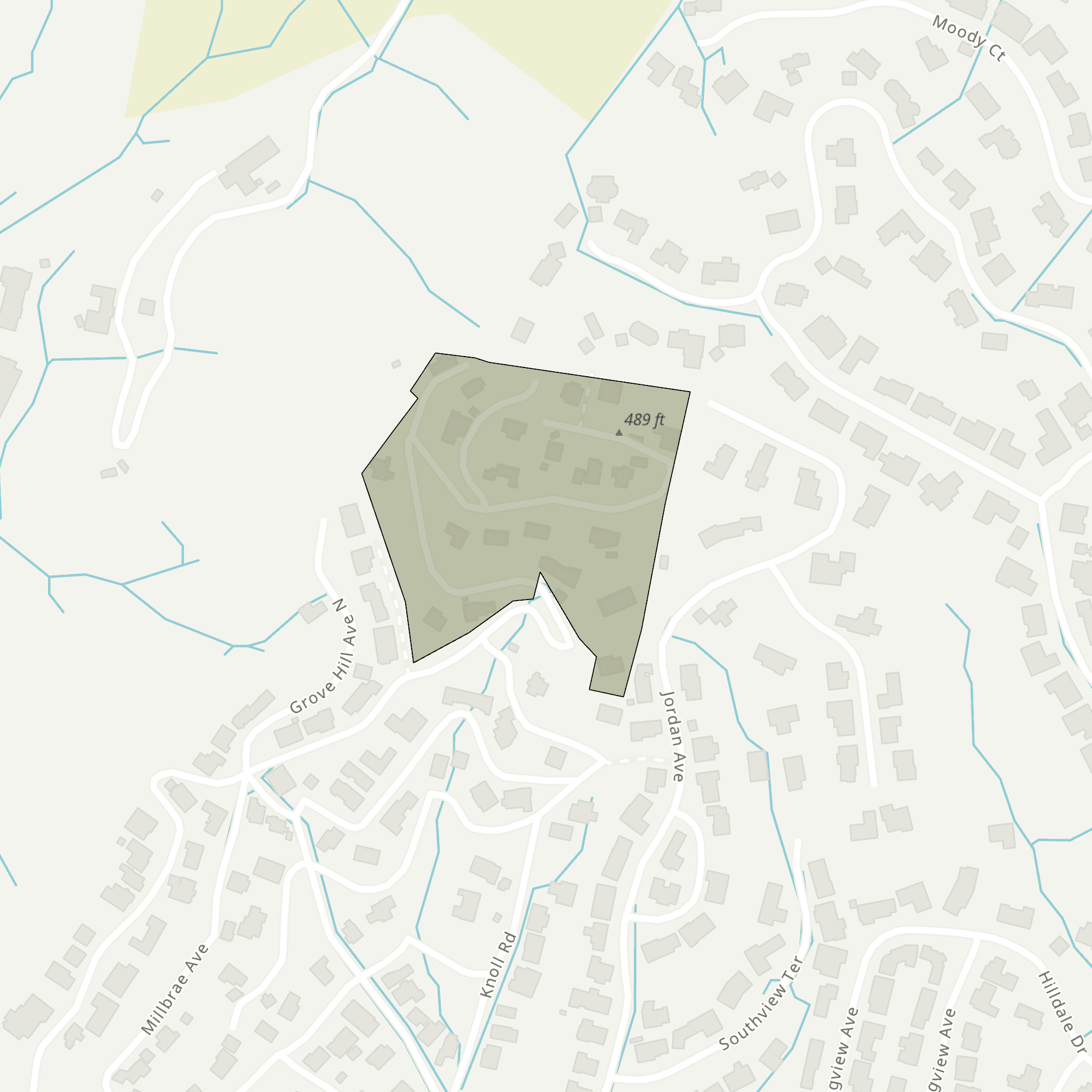 A map with Upper Sequoia Park highlighted.