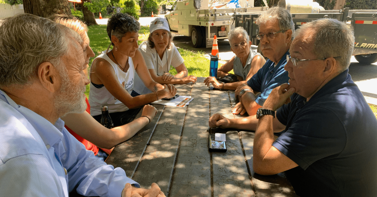 Firewise leaders around a table