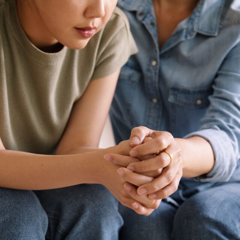 woman providing emotional support