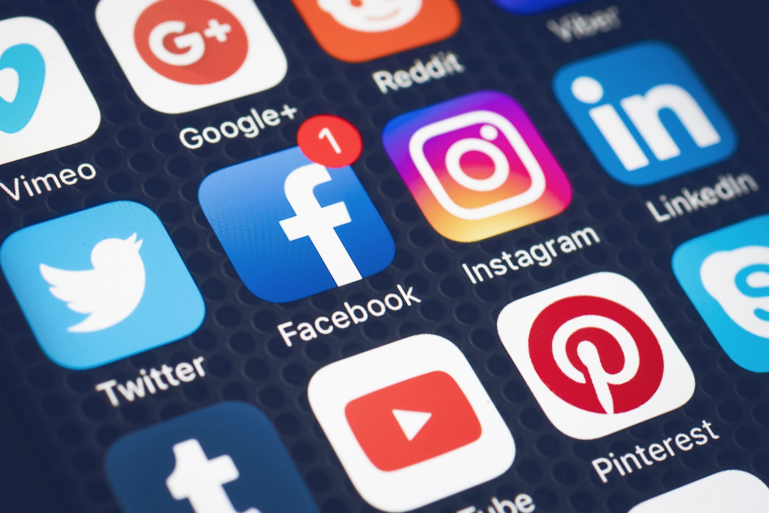 social media apps on phone