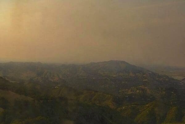 wildfire smoke settles on West Marin